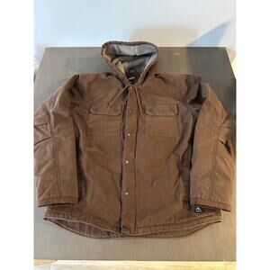 Vintage Ridgecut Workwear Coat Fleece Lined Mens Size XL Tall brown Jacket